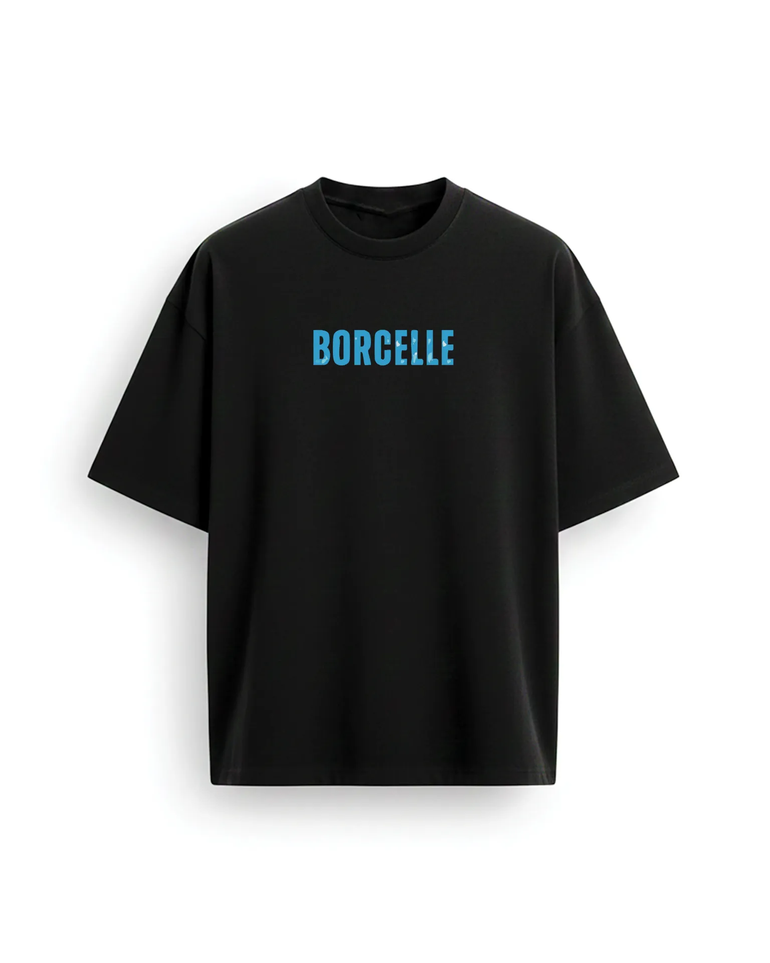 BORCELLE (black) | klavv t-shirt | 240 GSM french terry cotton |